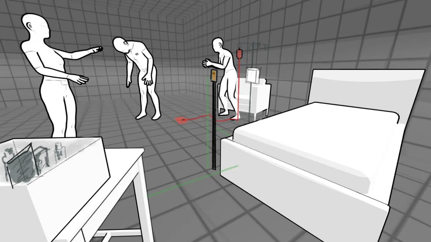 化療藥物潑灑處置 VR 護理給藥 分鏡 VR虛擬實境教材 XR教材應用