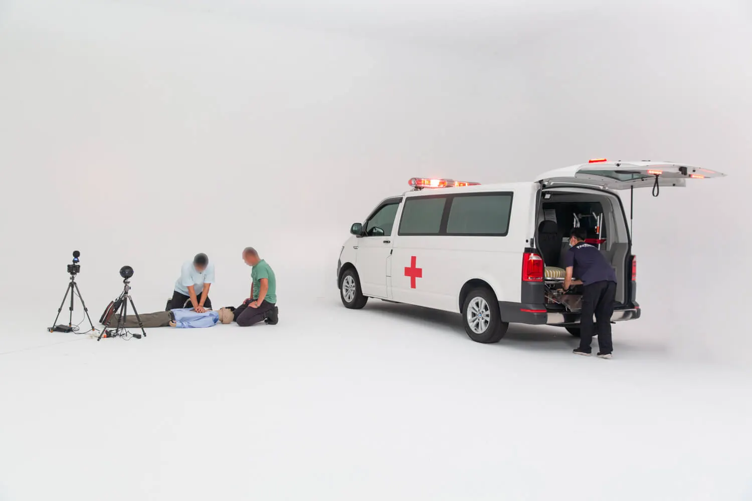 基本救命術 Basic Life Saving VR 救護車拍攝 VR虛擬實境教材 XR教材應用